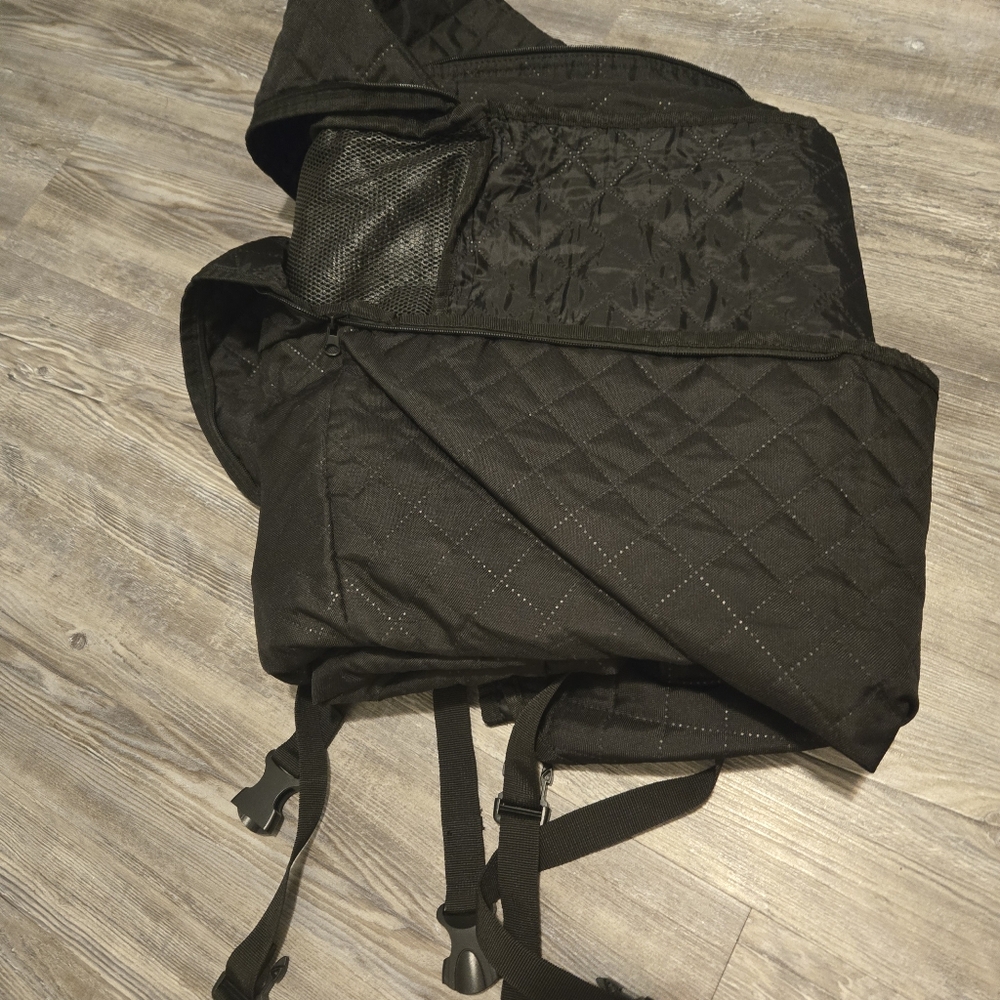 XL Quilted Gray Dog Car Seat Cover - Picture 2 of 7